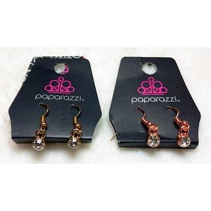 ⭐️ 3/$20 Paparazzi Gold + Rose Gold Minimalistic Earrings